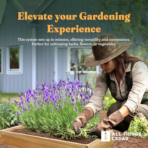 4-ft X 2-ft Raised Garden Planter Bed, Western Red Cedar Build