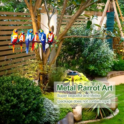 Metal Parrot Wall Art (Parrot(family))