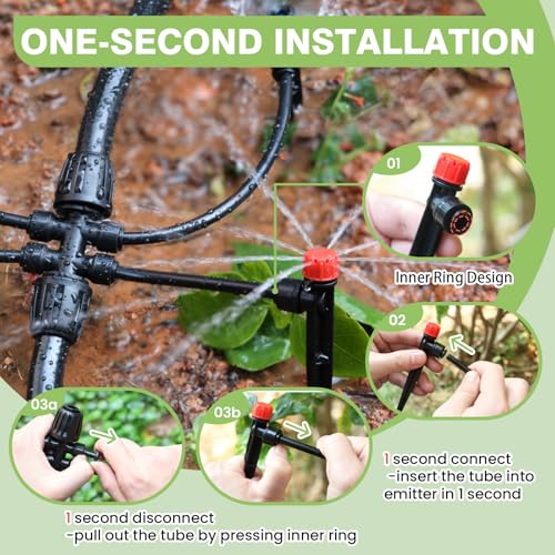 240FT Drip Irrigation System Kit New Quick