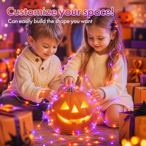 Solar Lights Purple & Orange (Purple & Orange / 2 Pack)
