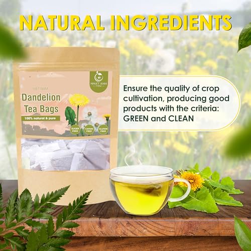 Premium Dandelion Tea Bags (40 Count)