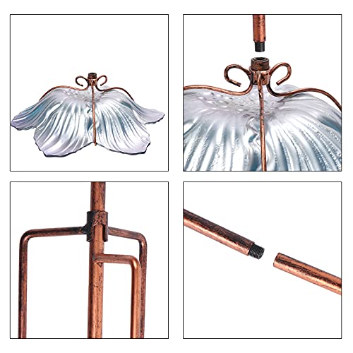 26" Glass Bird Bath