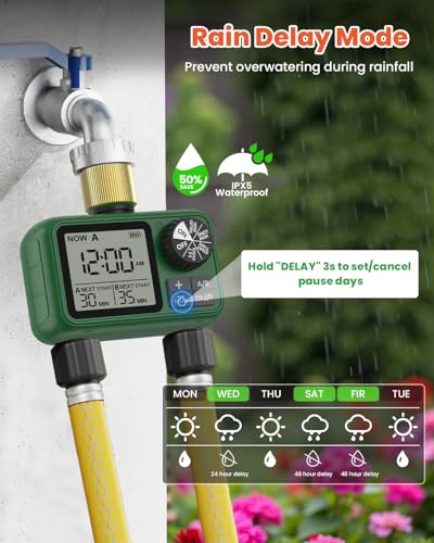Water Timer for Outdoor Garden Hose