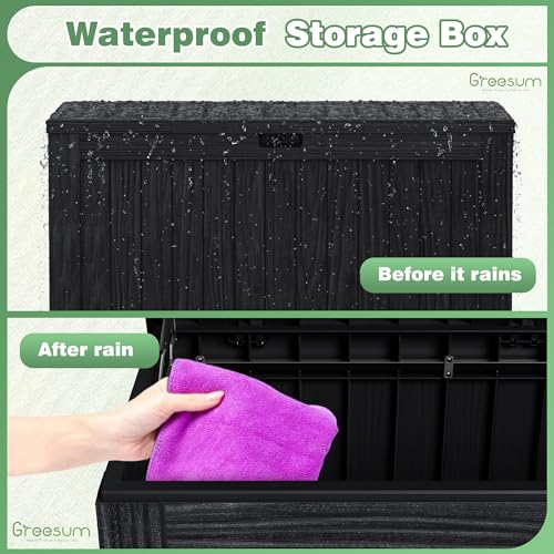 Outdoor Storage Box 120 Gallon Storage Bin with Lid for Patio Furniture