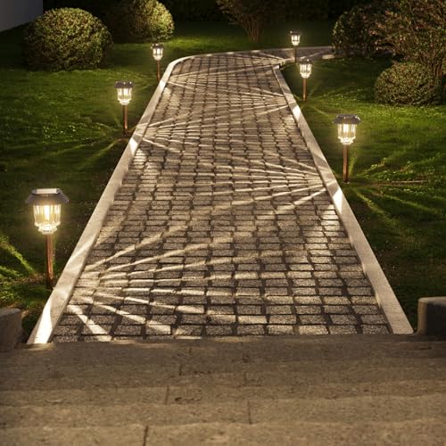 Solar Pathway Lights Outdoor (6 Count)