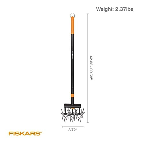 40" 60" Extendable Rotary Tiller Cultivator for Garden & Lawn Care