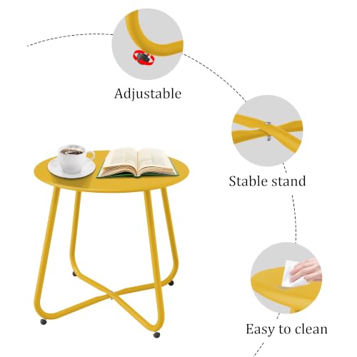 Patio Side Table (Yellow)