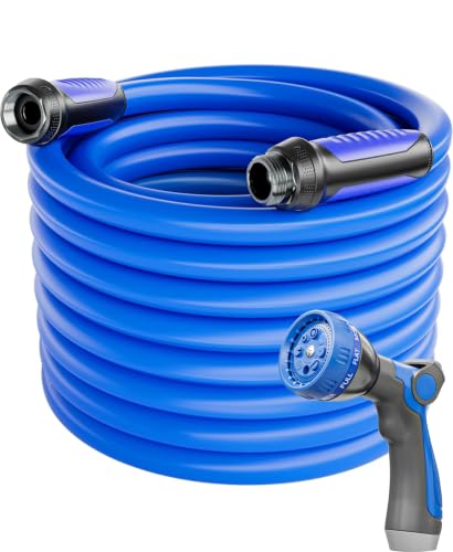 Garden Water Hose 75 ft x 5 (Blue / 75FT)