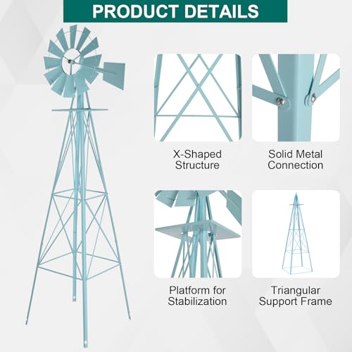 Garden Windmill for Yard Decor