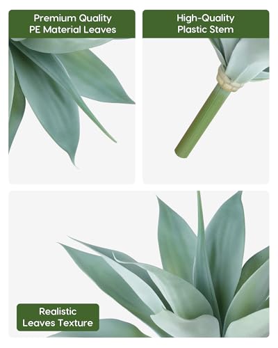Artificial Outdoor Blue Agave Plant (2 Count)