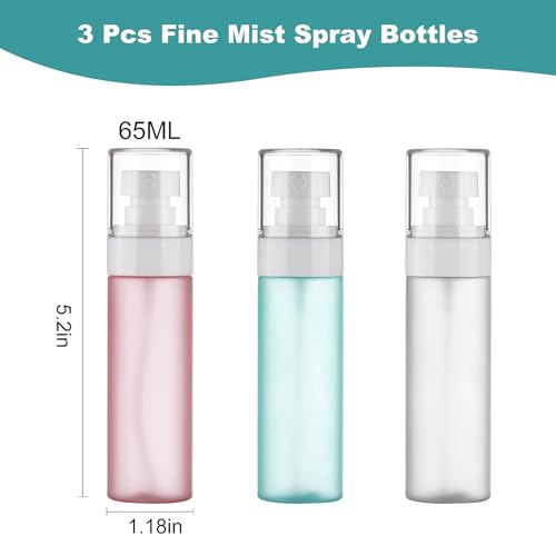 Fine Mist Travel Spray Bottles (3 Count)