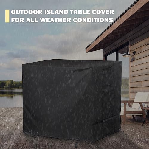 Outdoor Island Table Cover for Feasto Grill Cart with Storage Cabinet
