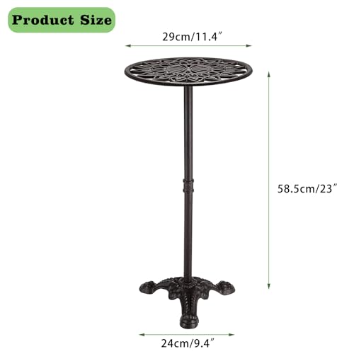 Cast Iron Tall Plant Stand Indoor Single Metal Plant Stand Heavy Duty