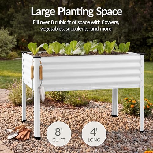 48x24x30in Galvanized Raised Garden Bed