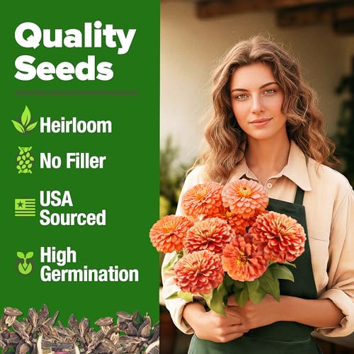 Coral Zinnia Seeds (2 Count)