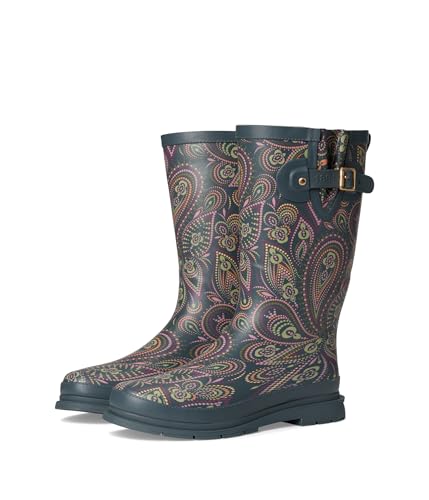 Printed Tall Rain Boot Organic Paisley 6 M