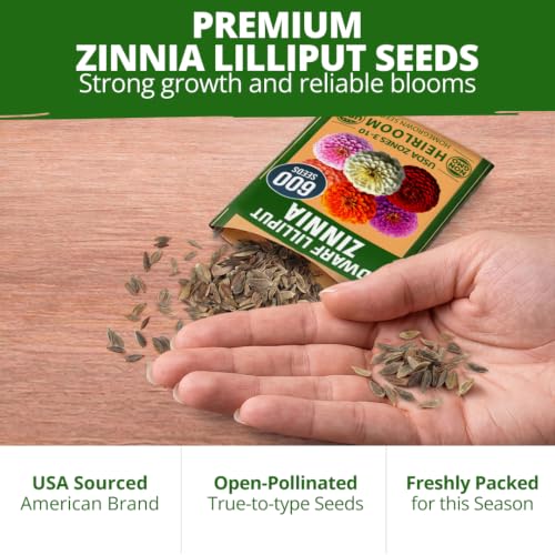 Lilliput Dwarf Zinnia Seeds