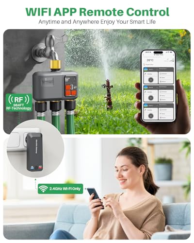 WiFi Sprinkler Timer 3 Zone (3 Zone Brass Inlet & Outlet)