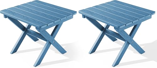 Small Folding Outdoor Side Table Set of 2 (2 Count)