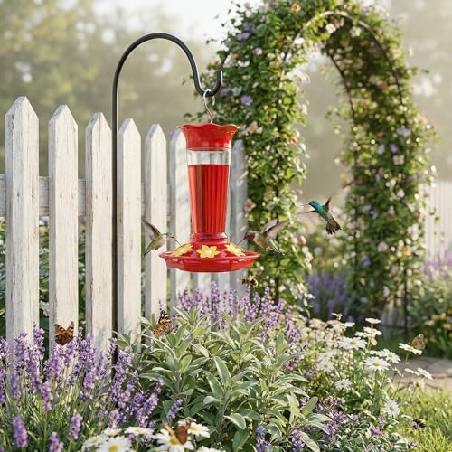 10oz Plastic Hummingbird Feeders for Outdoors (2 Count)