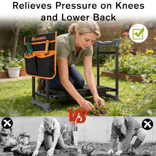 Garden Kneeler and Seat with Umbrella
