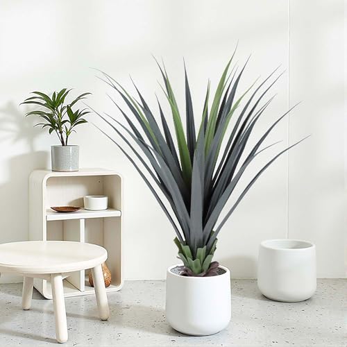 44inch Artificial Agave Plant Potted Plants Fake Agave Plant for Home Office Garden Indoor Outdoor Decoration