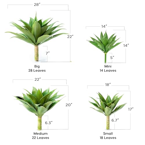 Artificial Plant Outdoor Agave (2 Count)