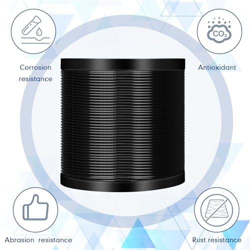 500 ft Vinyl Coated Wire Rope 304 Stainless Steel Black Stainless Wire 1