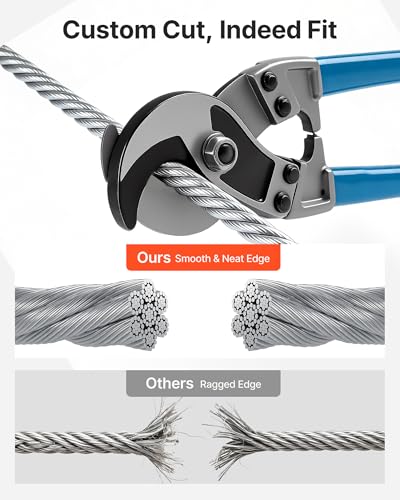 Wire Rope, 1/4" 250 ft Zinc Galvanized Carbon Steel Cable with Gloves, 7000 lbs Breaking Strength, 7 x 19 Strands Construction Marine Aircraft Grade for Handrail Stair Decking Fence Outdoors