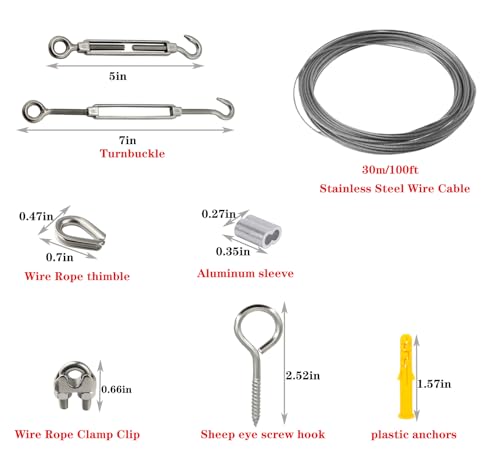 1 16 Wire Rope Kit (3.2808 Foot)