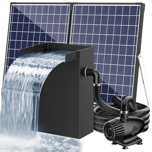 55W Solar Pond Waterfall Box with Fountain Pump (Tall)