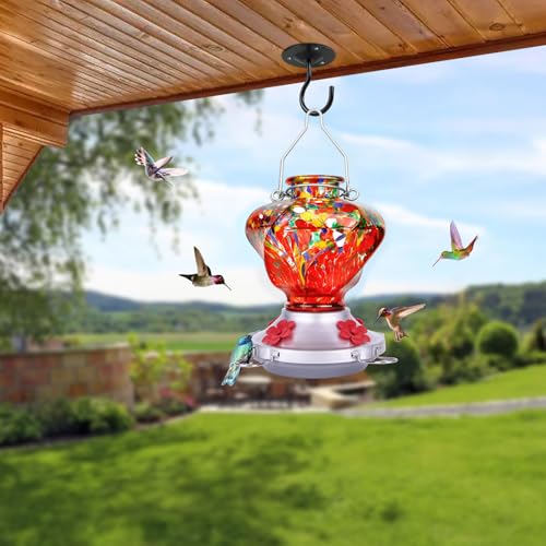 Hummingbird Feeder for Outdoors with Ant Moat