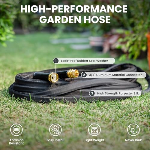 Lay Flat Hose 75ft Lightweight 50% Lighter