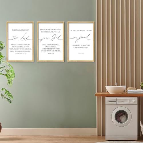 Bible Verses Wall Decor The Lord Your God Is Good 16"X11" Wood (16"L x 11"W / The Lord Your God Is Good (Wood))