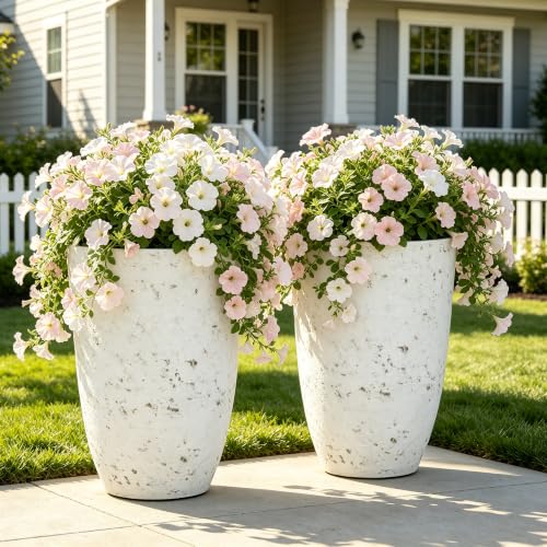 19.5" Tall Resin Planters Set of 2 (2 Count)