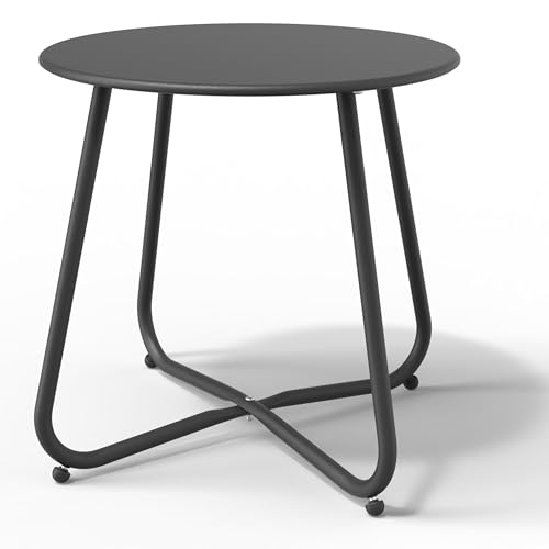 Black Patio Side Table