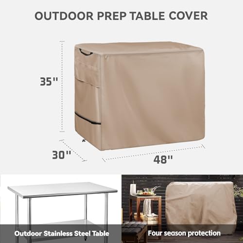 Outdoor Prep Table Cover for Outdoor Stainless Steel Table