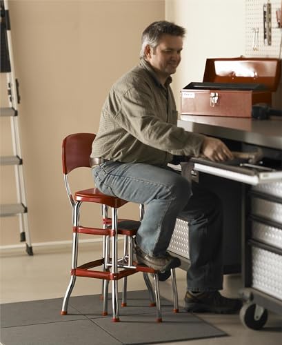 Stylaire Retro Chair + 2 (Red / Sliding Steps)