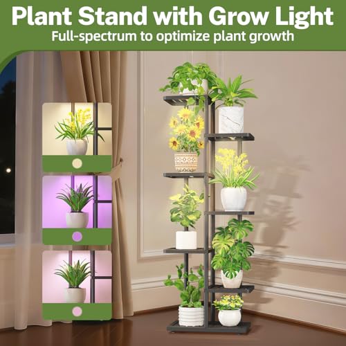 Plant Stand with Grow Light Indoor Outdoor