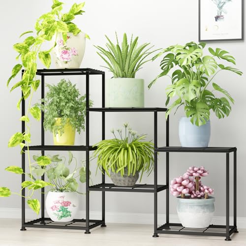 Metal Plant Stand Indoor Metal Plant Stands Outdoor Tiered Plant Shelf for Multiple Plants