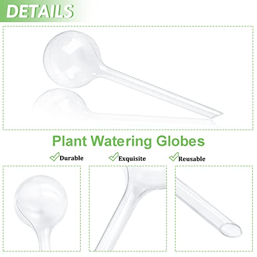 8 Pcs Clear Plant Watering Globes