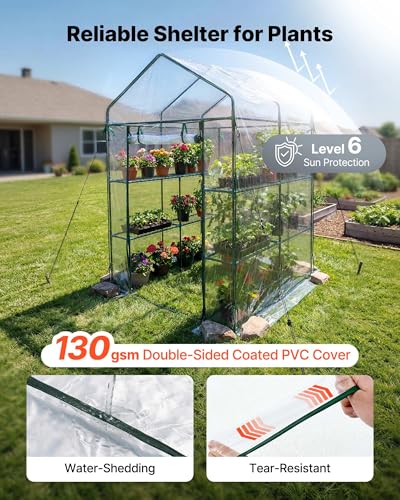 Walk in Greenhouse (Clear / 4.5x4.5x6.4 ft)