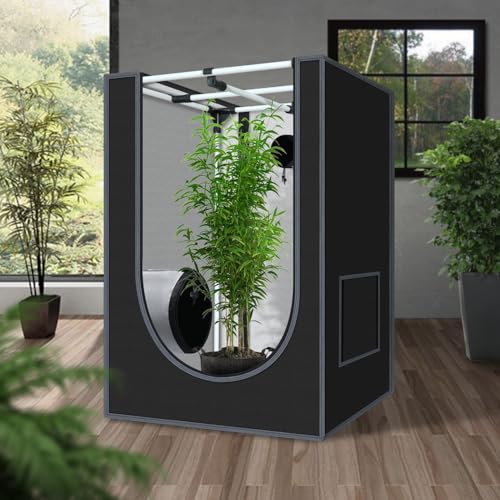 2x2 Grow Tent 24"x24"x36" 600D Mylar Hydroponic Growing Tent