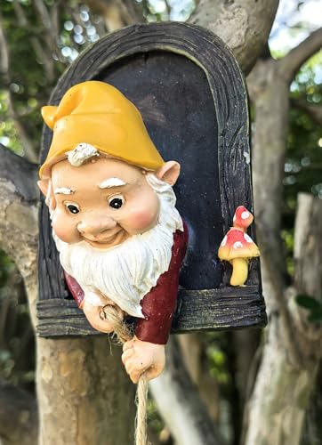 Gnome Garden Decoration Climbing Tree Decor Outdoor