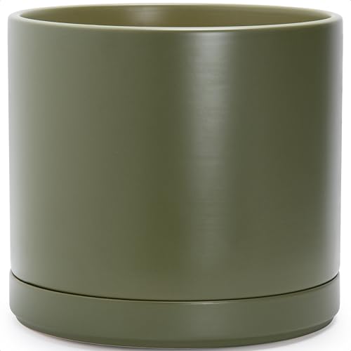 16 Inch Ceramic Planter Pot (XXX-Large / Olive)