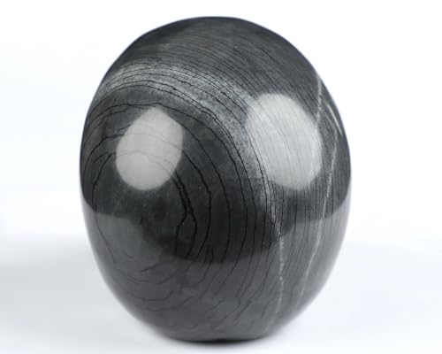 5.0" Black Picasso Jasper Crystal Skull (Skullis 5.0" Black Picasso Jasper 50)