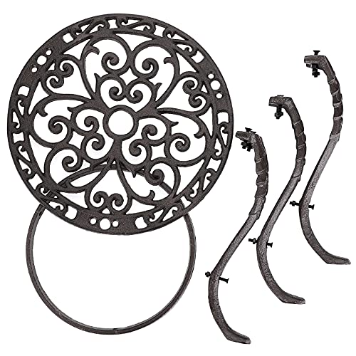 Cast Iron Plant Stand Indoor Outdoor Metal Plant Stand Heavy Duty