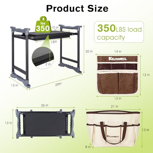 Garden Kneeler and Seat with Umbrella