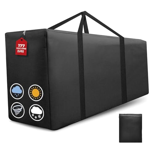 177 Gallon Extra Large Waterproof Patio Cushion Storage Bag