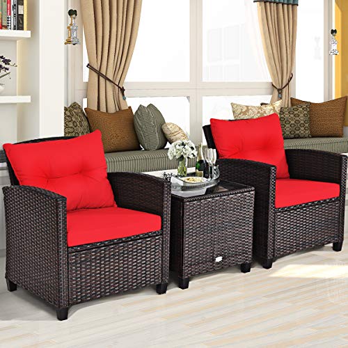 3 Pieces Patio Furniture Set